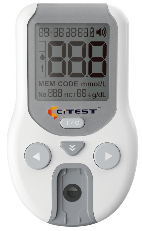 4.5-25.6g/dL Hemoglobin Hb Test Meter Quantitative Detection 1000 Records